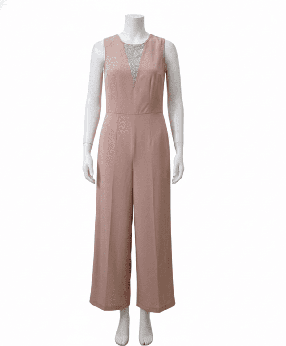 Fetio-Embellished V-Neck Sleeveless