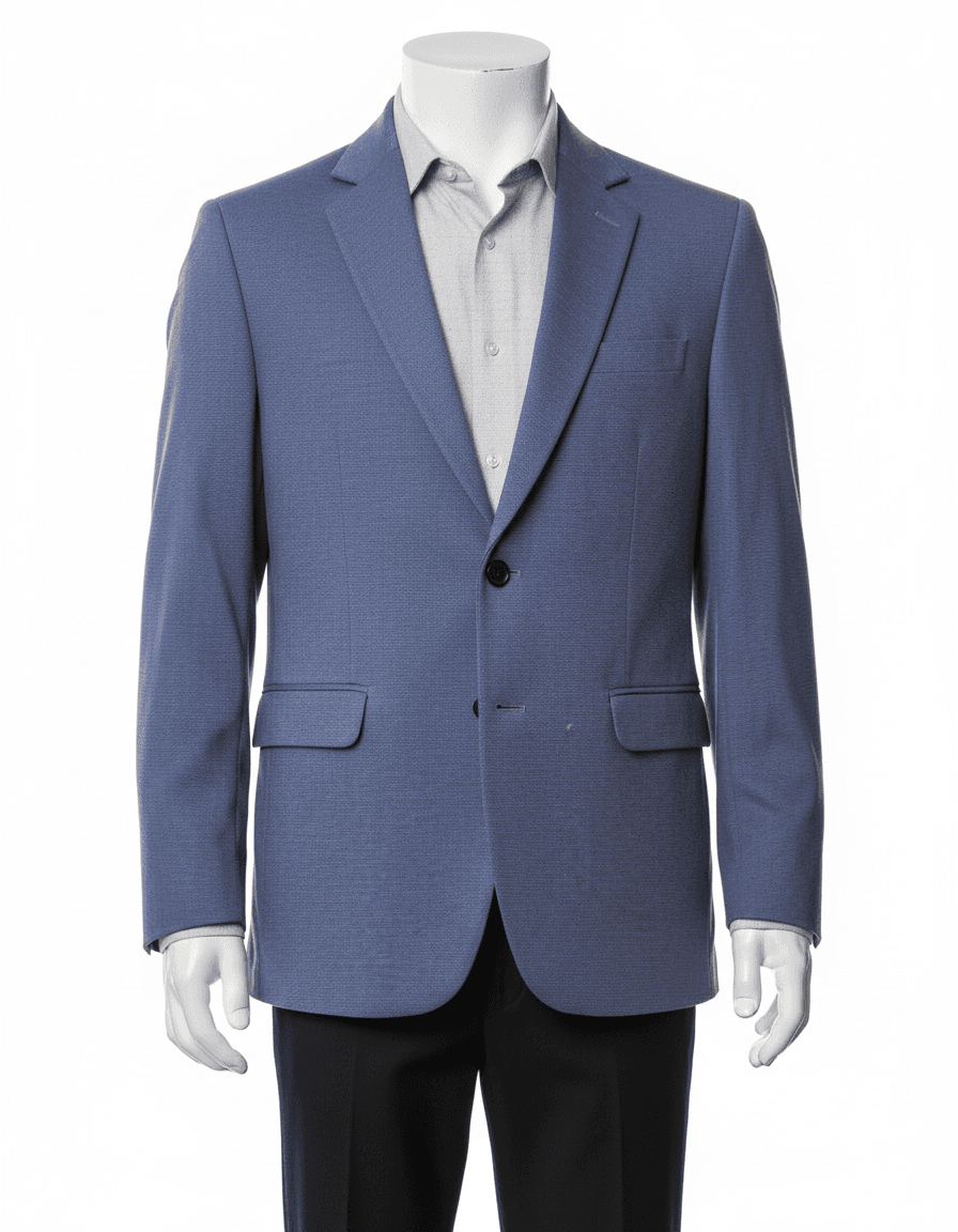 Custom Made-Chic Tailor-made Blue Blazer