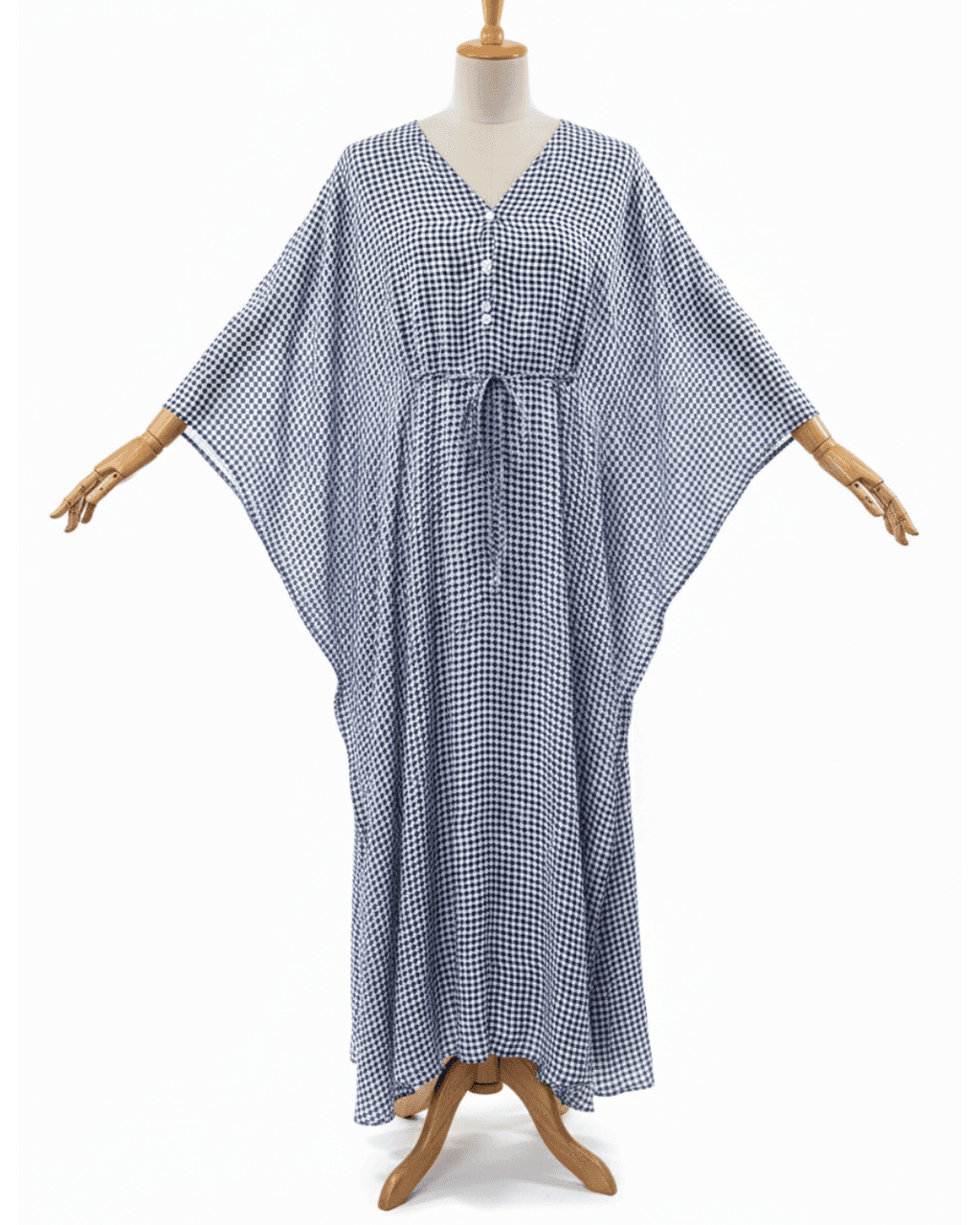 Max & Moi Paris-Blue Geometric Maxi Dress