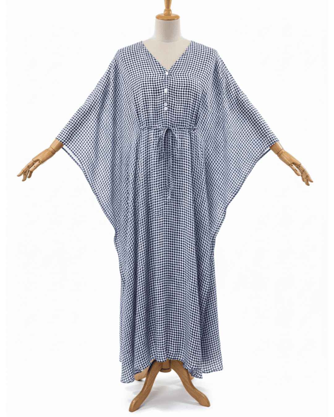 Max & Moi Paris-Blue Geometric Maxi Dress