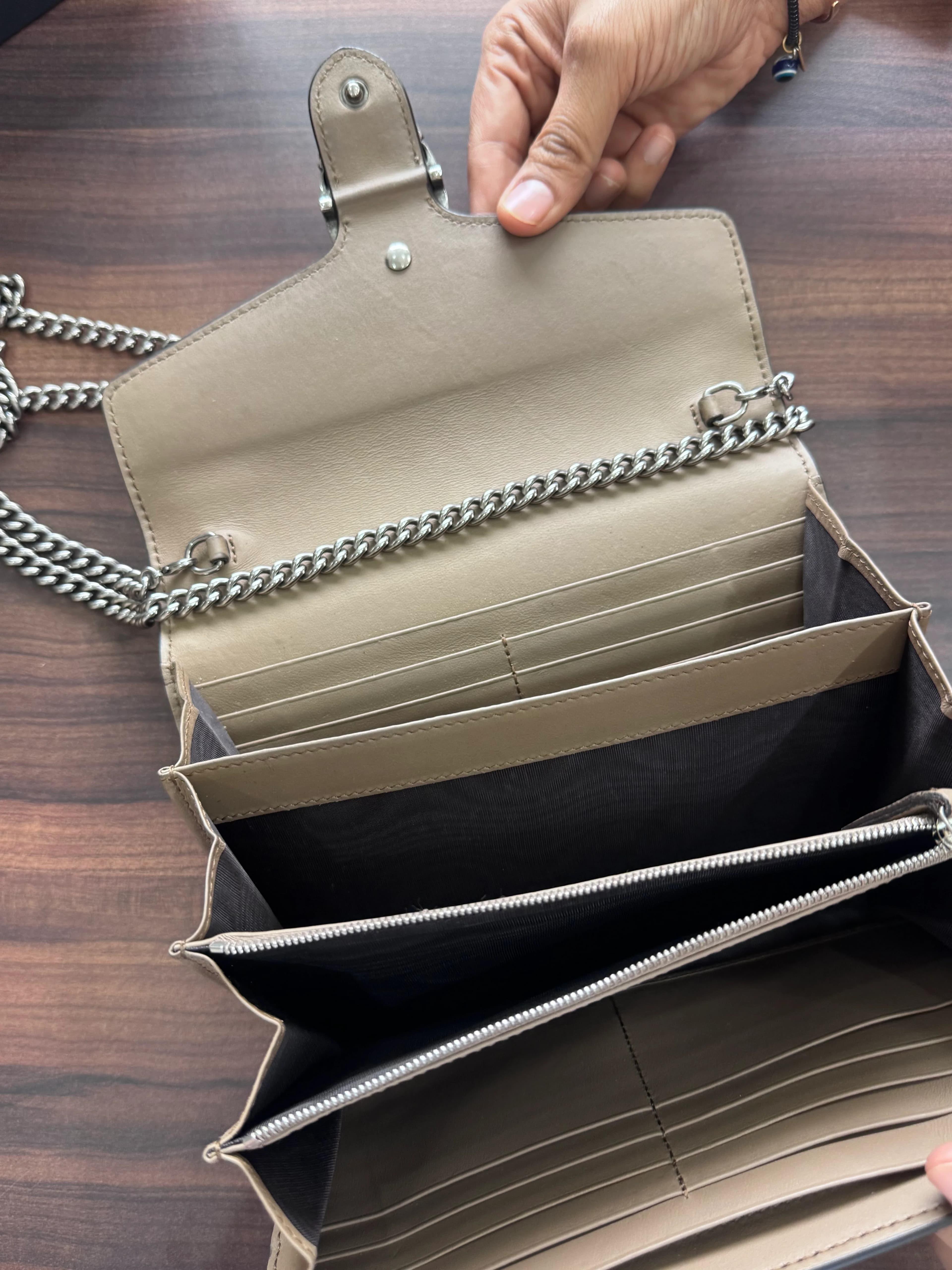 Gucci-Gucci Dionysus GG Supreme Chain Wallet