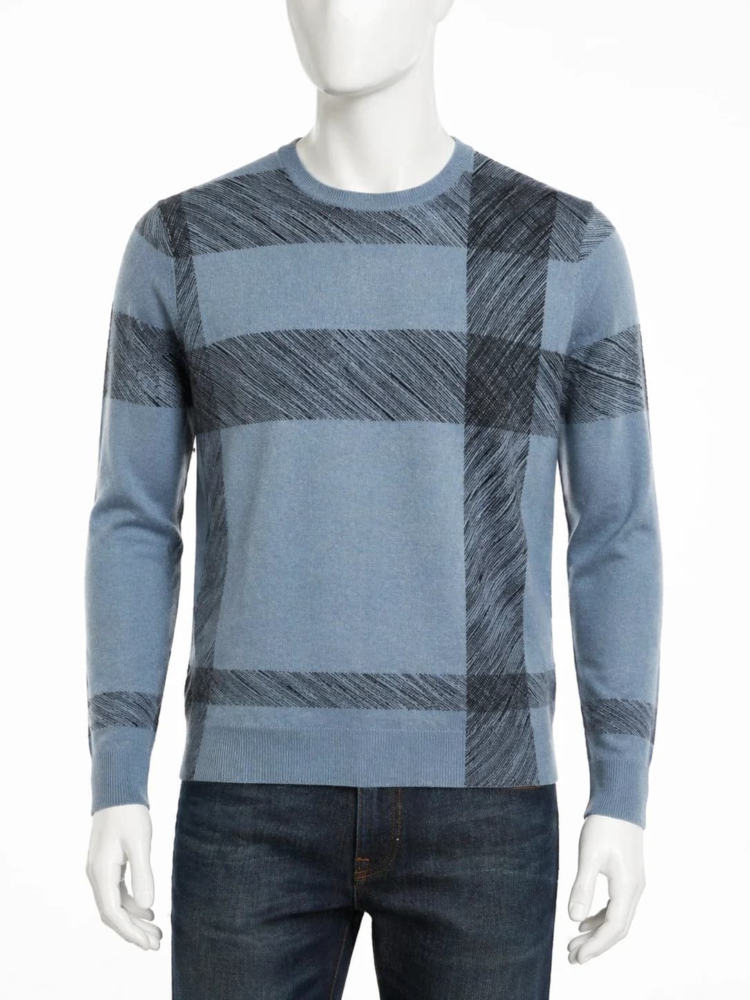 Burberry-Burberry Check Merino Wool Sweater
