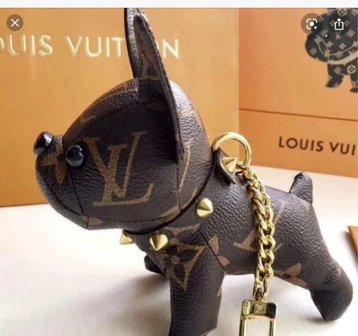 Louis Vuitton-Louis Vuitton Bulldog Bag Charm & Key Holder
